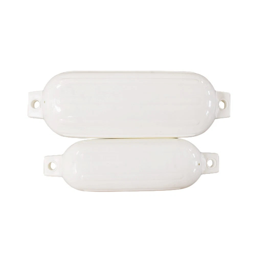 Set of 4 Inflatable Boat Fenders 5x16in with 4 Ropes for Canoes/Kayaks