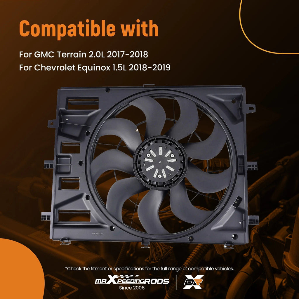 Electric Radiator Cooling Fan for GMC Terrain (2017–2018)
