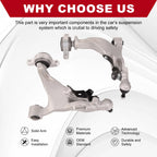Set of 2 Front Lower Control Arms w/ Ball Joints for Infiniti G37 Q60 QX50 370Z