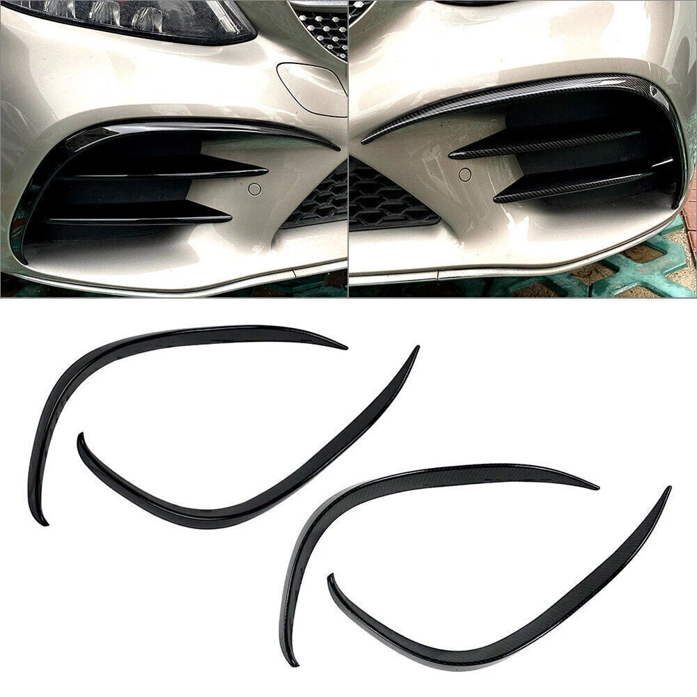 Front Bumper Lip Splitter Spoiler for Mercedes Benz C-Class W205 (2019–2020)
