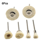Cleaning Brushes Set of 4 Rust Steel Wool Cup 15-25mm 2.35mm