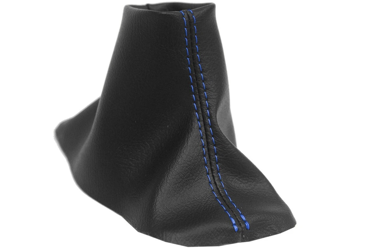 Leather Automatic Shift Boot Cover for Ford F150 (2015–2020) Blue Stitch