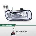 Set of 2 Clear Lens Fog Lights with Bulbs for Ford F-150 (2004–2006)
