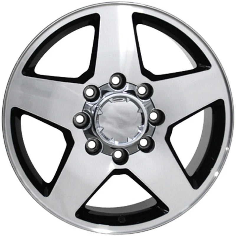 Black Wheel 20x8.5 Machined Face Replacement for 1999–2010 GMC Sierra HD