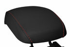 Center Console Lid Armrest Cover for Kia Sportage (2005–2010) Red Stitch