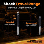 Rear Gas Charged Absorbers for Ford F150 (1997–2003) 2–4 Inch Drop