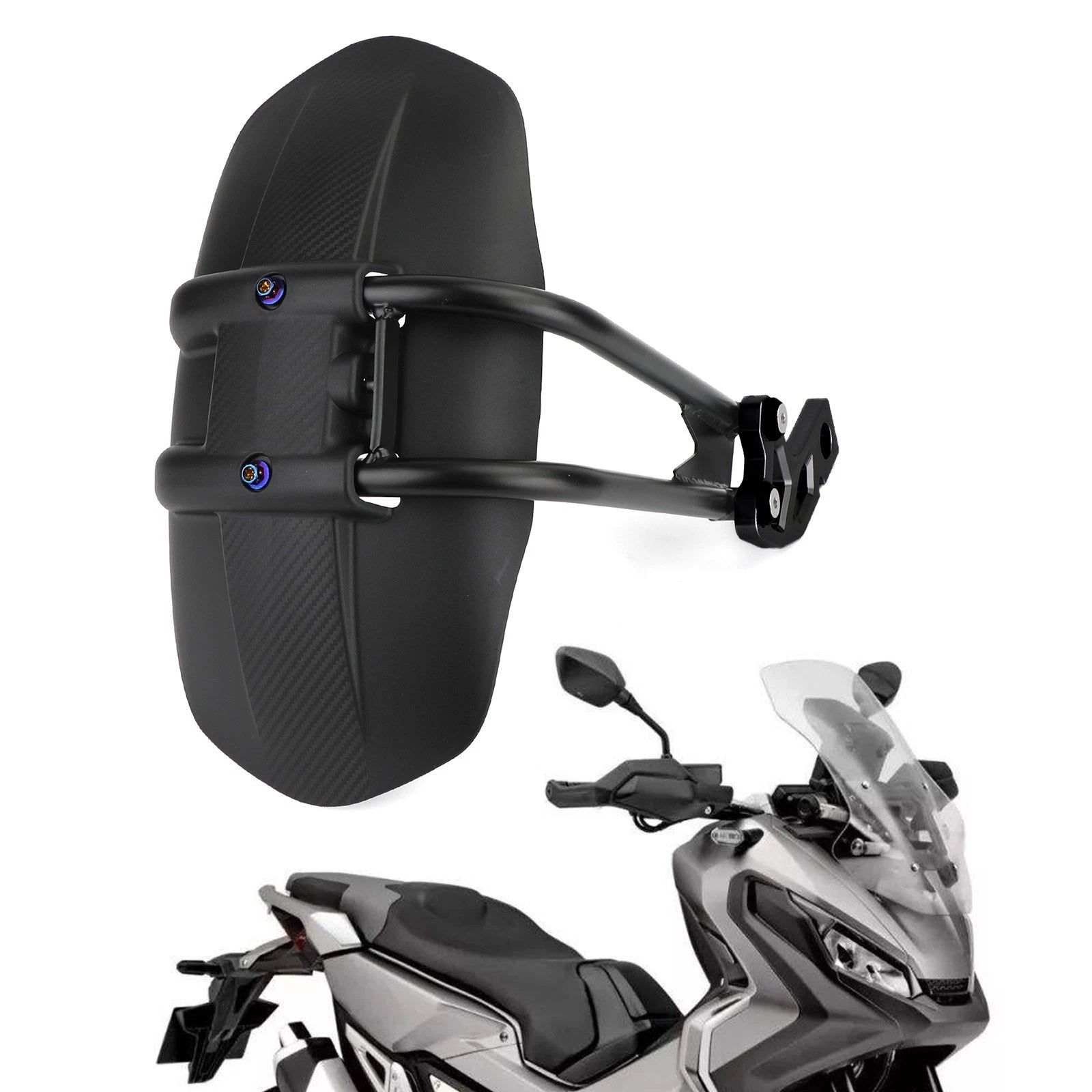Rear Fender Tire Hugger Mudguard for Honda XADV 750 (2017–2020) Black