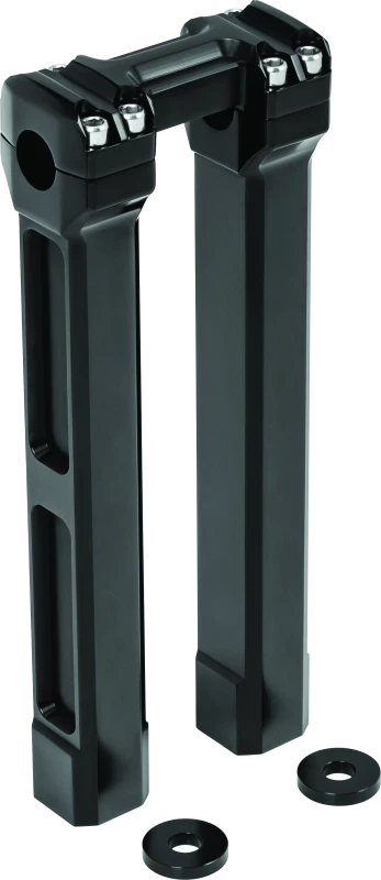 12 Inch Billet Handlebar Risers Black for Harley Touring Models (2014–2023)