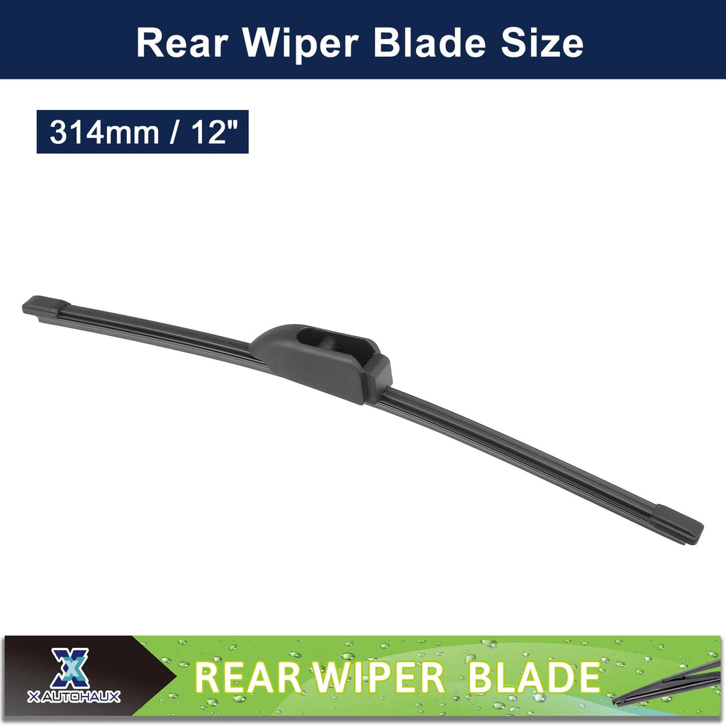 2X Rear Windshield Wiper Blade for KIA Niro (2017–2020), Forte (2013–2018)