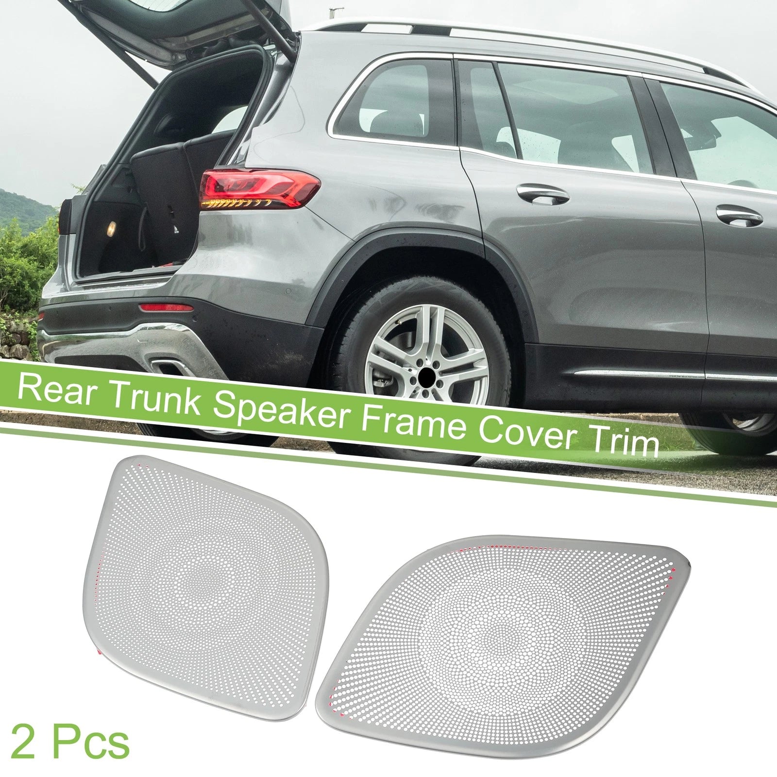 2 Pcs Rear Trunk Speaker Frame Cover Trim for Mercedes Benz GLB (2020)