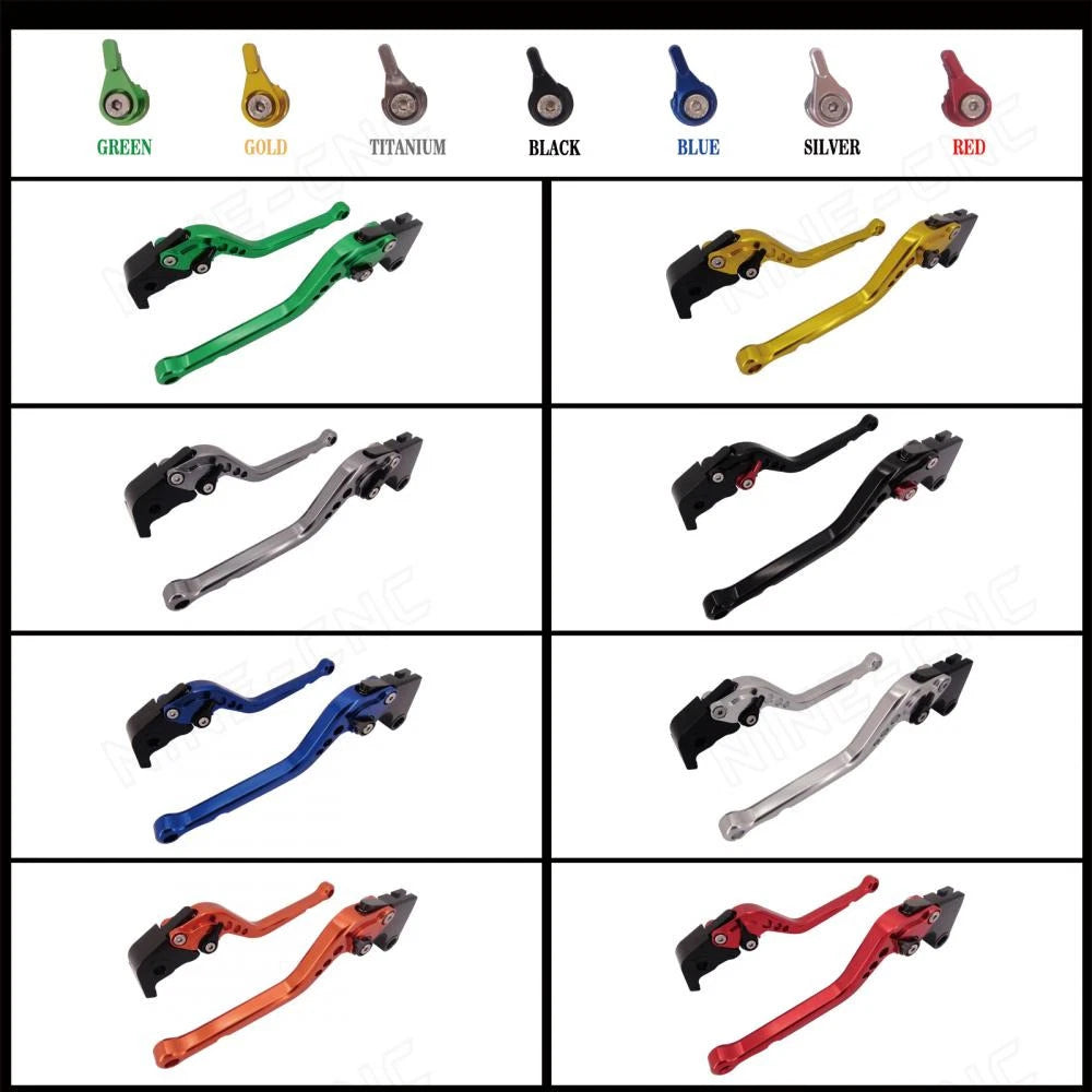 Adjustable CNC Long Brake Clutch Levers for Kawasaki ZZR600 (2005–2009) ZX10R (2004–2005)