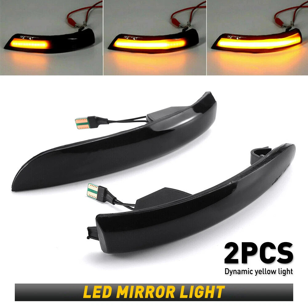 Sequential LED Side Mirror Turn Signal for Ford Kuga Escape EcoSport Focus (2013–2020)