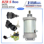 Starter for Polaris RZR 800 S (2009–2014) W/Bendix, Relay, Ignition Switch