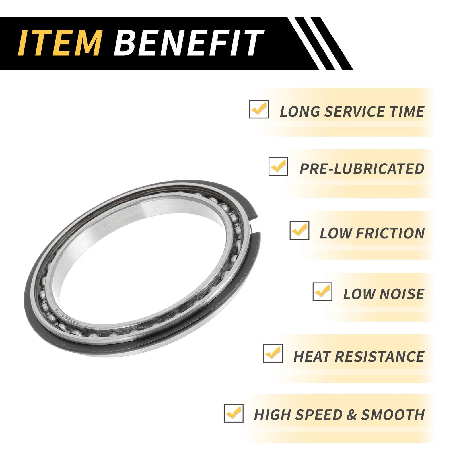 Deep Groove Ball Bearing P6 for Scooter Skateboard Wheel (75x95x10mm)