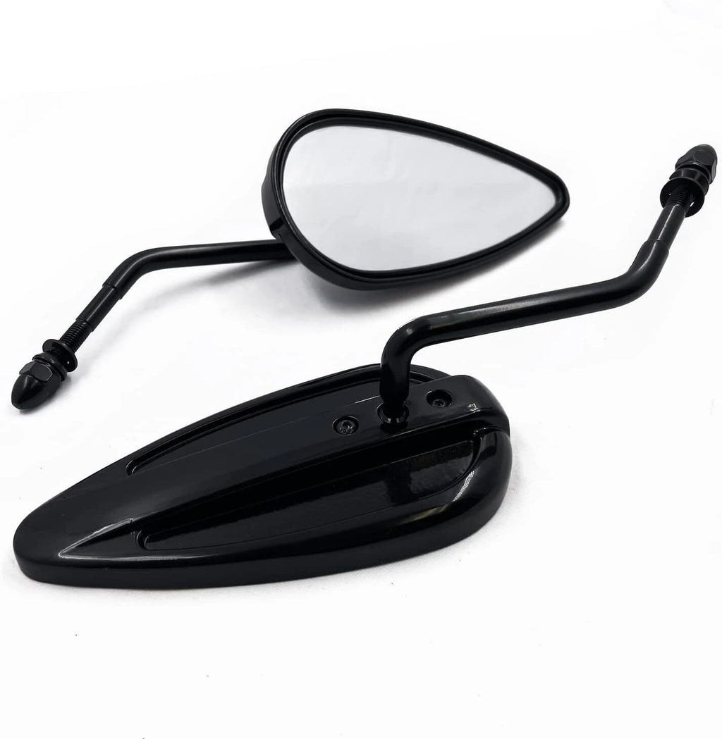 8mm Teardrop Mirror for Harley Davidson Sportster, Low Glide, Softail
