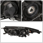Projector Headlight for Toyota Highlander (2014–2016) - Black Housing, Clear Corner
