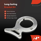 7x Aluminum Polished Power Steering Bracket Kit for Ford Mustang (1982–1992)