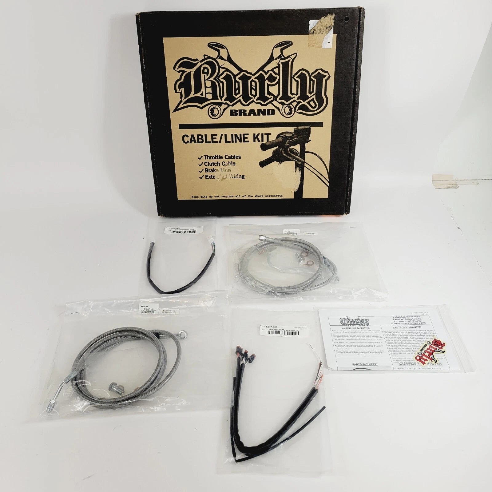 Burly 16in Brake Line Kit for Harley (2017–Present) B30-1168