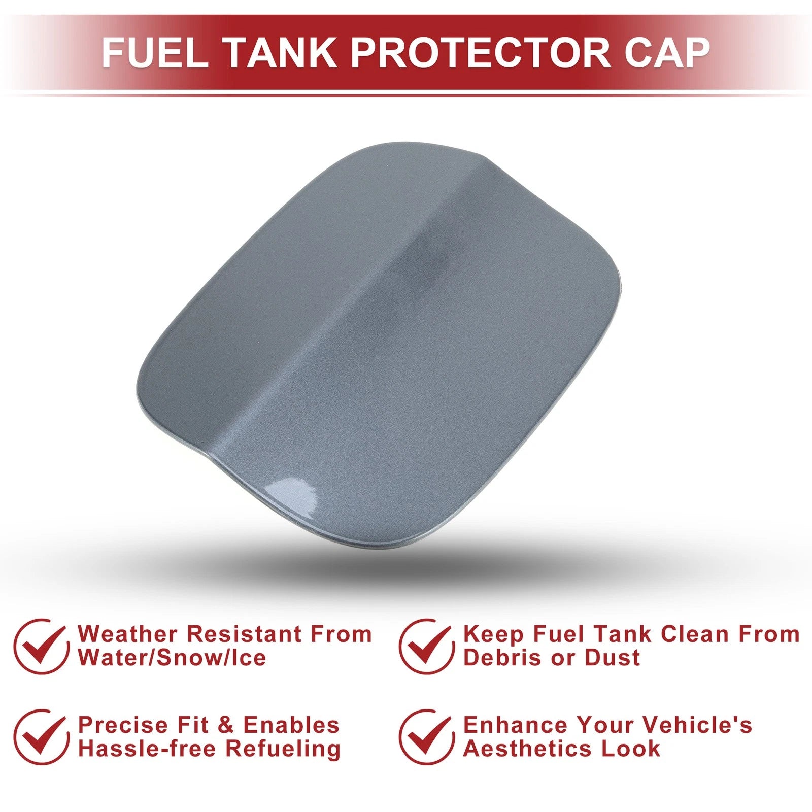 Fuel Tank Door Cap for Audi Q5 8RB (2010–2016) Fuel Filler Flap Cover Gray