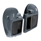 Gunship Gray Lower Vented Fairings for Harley Touring (2014–2024)