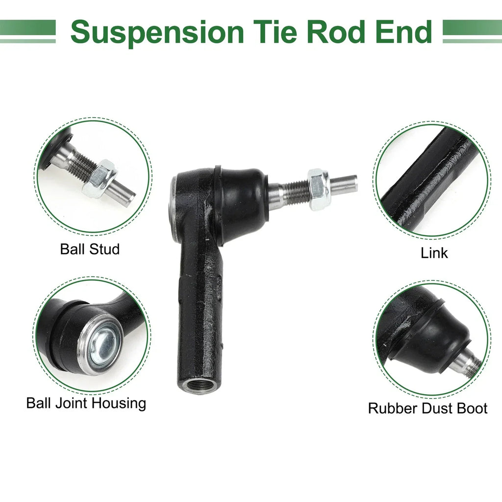 6pcs Front Suspension Kit Tie Rod Ends with Boots for Dodge Dakota (2005-2011)