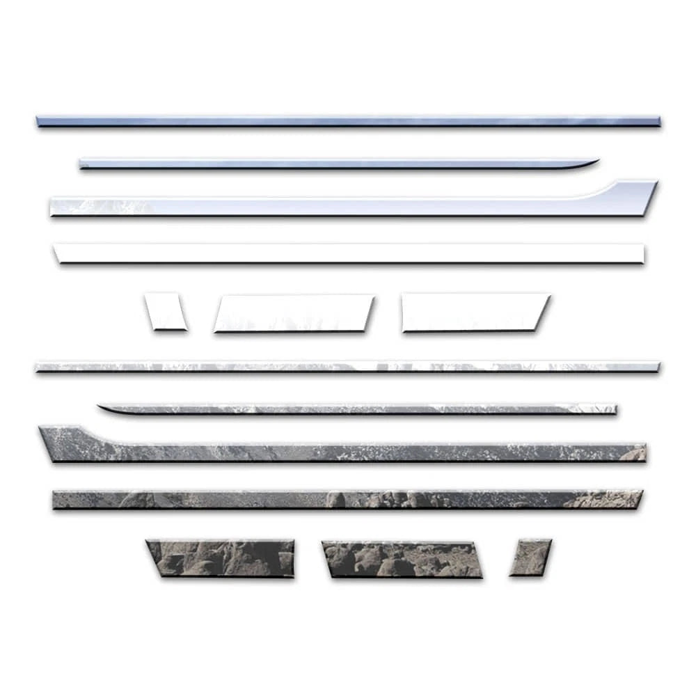 Rocker Panels Replacement 16pc Set for Dodge Ram Sport Crew Shortbed (2009–2018)