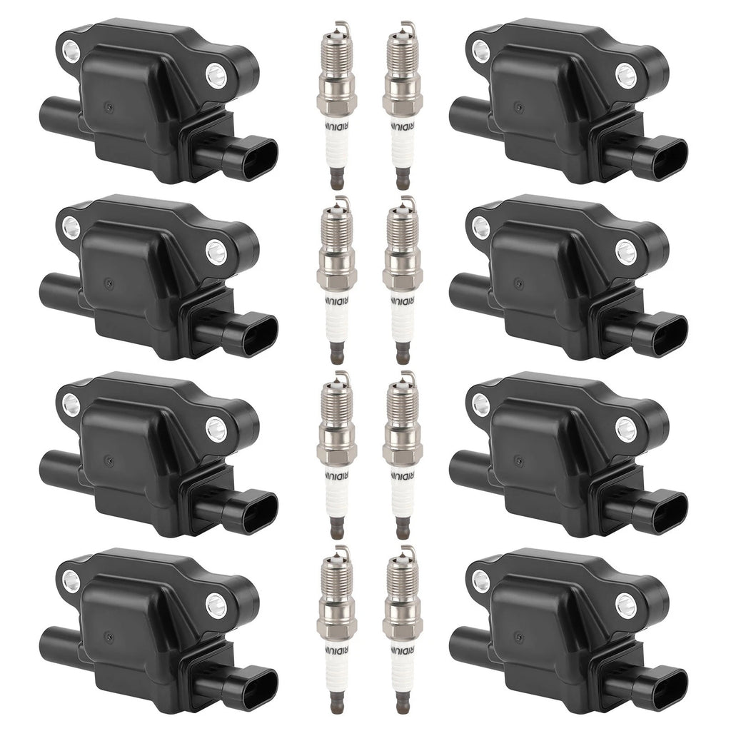 Set of 8 Ignition Coils & Iridium Plugs for Chevrolet Camaro SS (2016–2020)