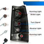 Rear Brake Tail Lights for Chevy Silverado 1500 2500 3500 HD (2003–2006)