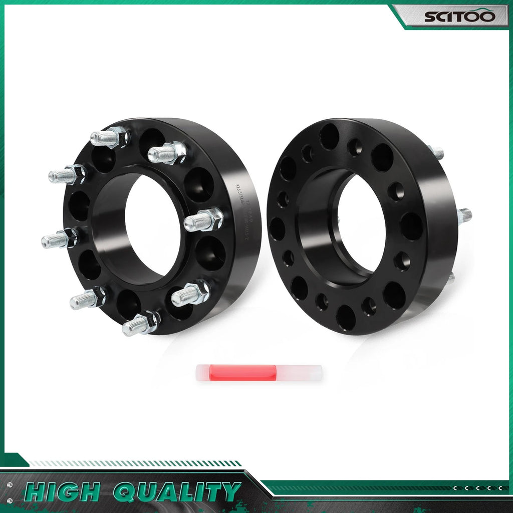 2X 8x6.5" to 8x180 2" Wheel Adapters Hubcentric M14x1.5 for Suburban 2500 (2000–2013)