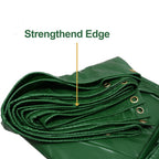 10'x20' Heavy Duty Green PVC Waterproof Tarp Cover for Patio Shelter