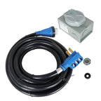 25FT 50 Amp Generator Cord with Waterproof Power Inlet Box