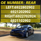 2pcs Exterior Door Handle for Toyota Corolla (2014–2019) 6921202902
