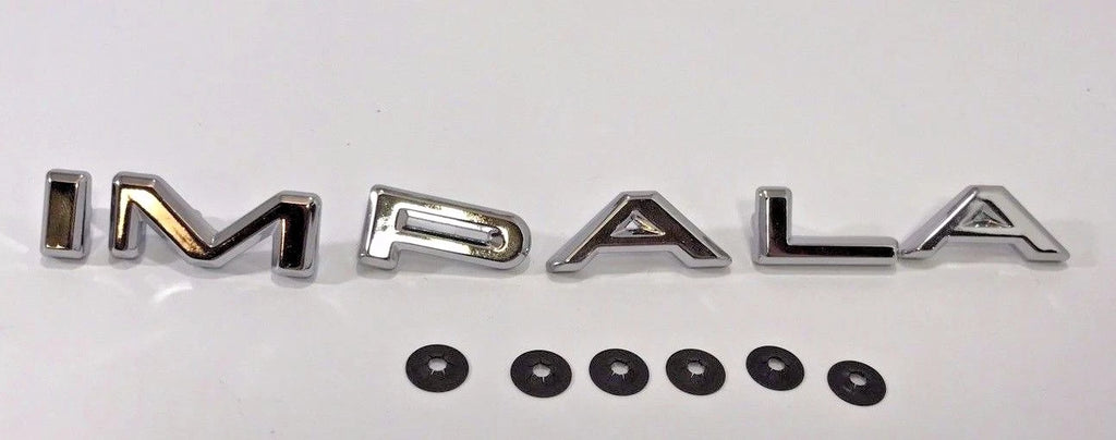 Quarter Panel Emblems Chrome Letters for Chevrolet Impala 1964–1964