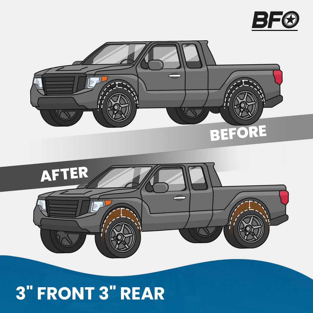 3" Lift Kit w/ Spacers for Toyota Tacoma 2WD 4WD (2005–2023)