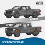 3" Lift Kit w/ Spacers for Toyota Tacoma 2WD 4WD (2005–2023)