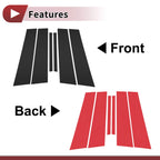 Door Pillar Window Trim for Chevrolet Sail (2015–2020) Black Left Right