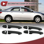 Set of 4 Car Door Handle Covers for Honda CR-V (2012–2016) Black ABS