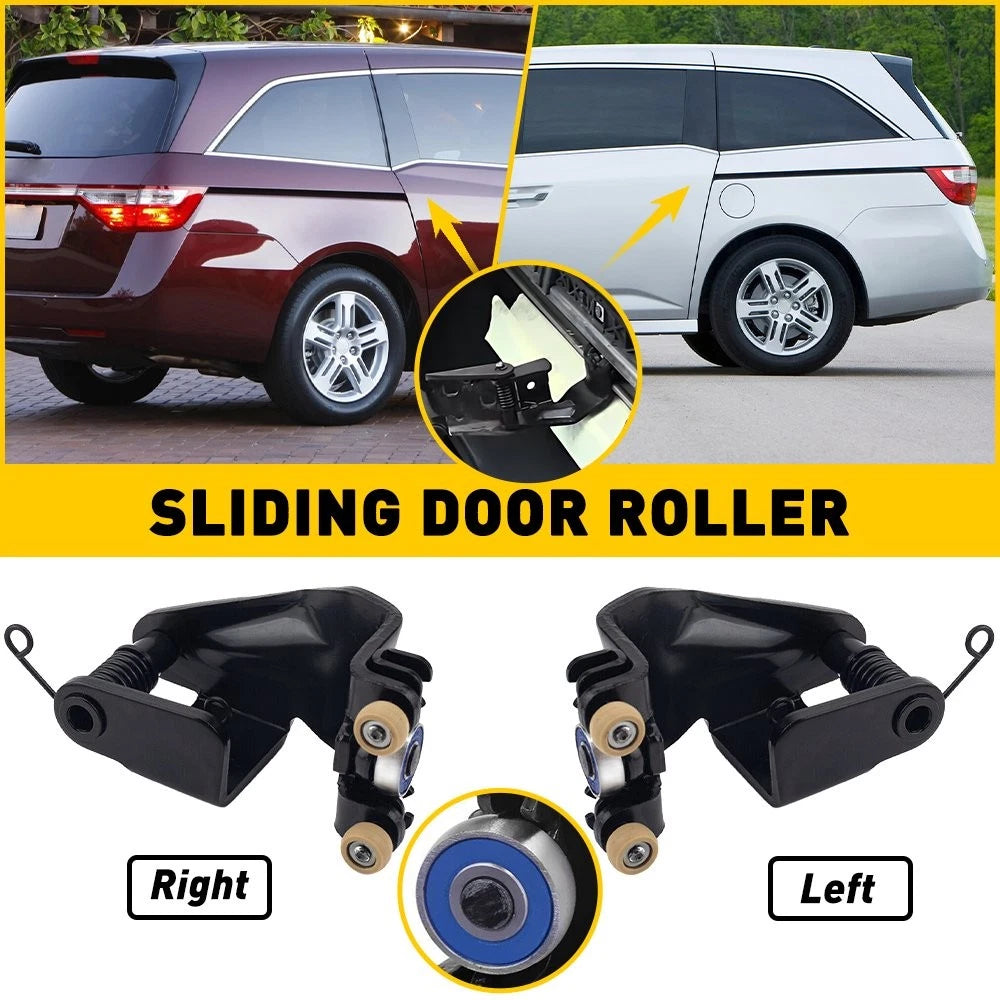 Set of 2 Center Mount Right Sliding Door Rollers for Honda Odyssey (2005–2010)