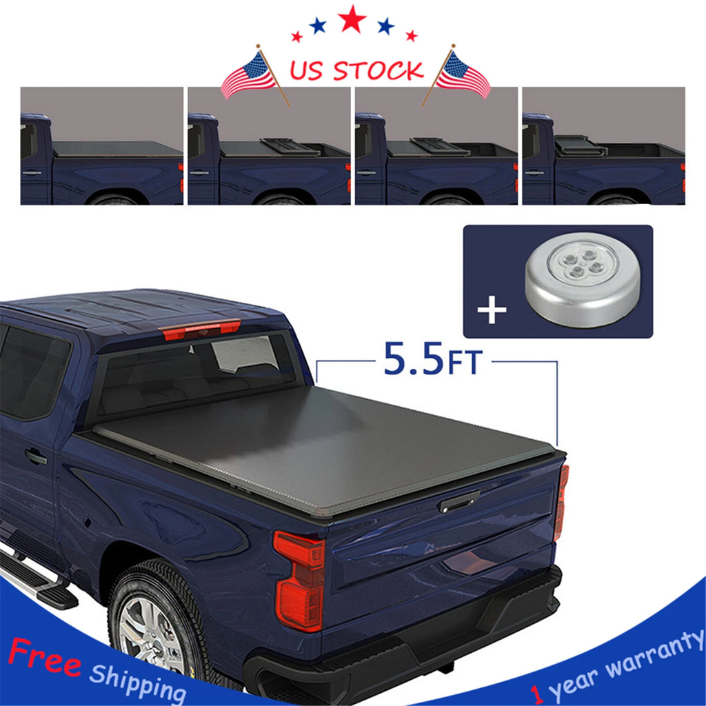 4-Fold Tonneau Cover for Nissan Titan (2004–2015) 5.5Ft Short Bed