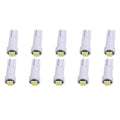 Set of 10 White T5 Wedge LED Light Bulbs for Instrument Gauge Cluster