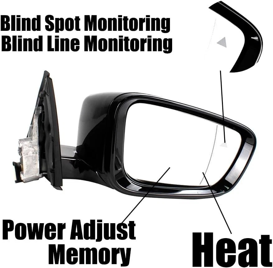 2X Side View Mirror for BMW 320i 330i 330e (2019–2023) w/Blind Spot Heated