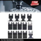 Set of 14 Oscillating Multi Tool Saw Blades for Various Models