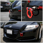 Aluminum Red Racing Towing Hook Kit for JDM Japanese Cars (1.88" Opening)