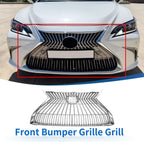 Front Hood Bumper Grille for Lexus ES350 (2019-2021) Chrome Silver Tone