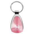 Pink Teardrop Keychain - Officially Licensed for Honda Civic Si