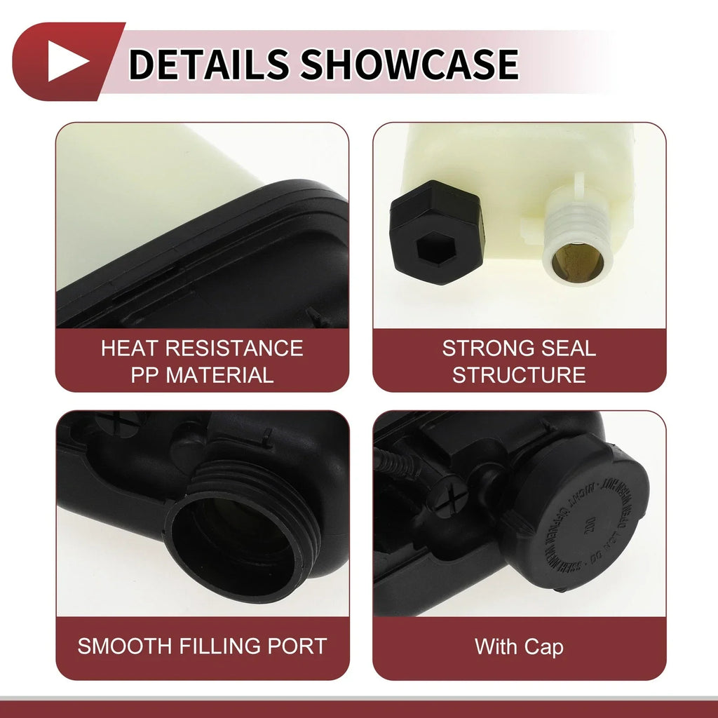 Coolant Expansion Overflow Tank with Cap for BMW E36 320i M3 Z3