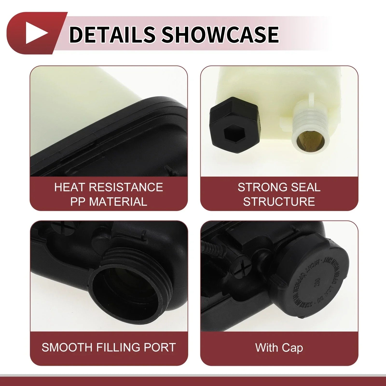Coolant Expansion Overflow Tank with Cap for BMW E36 320i M3 Z3