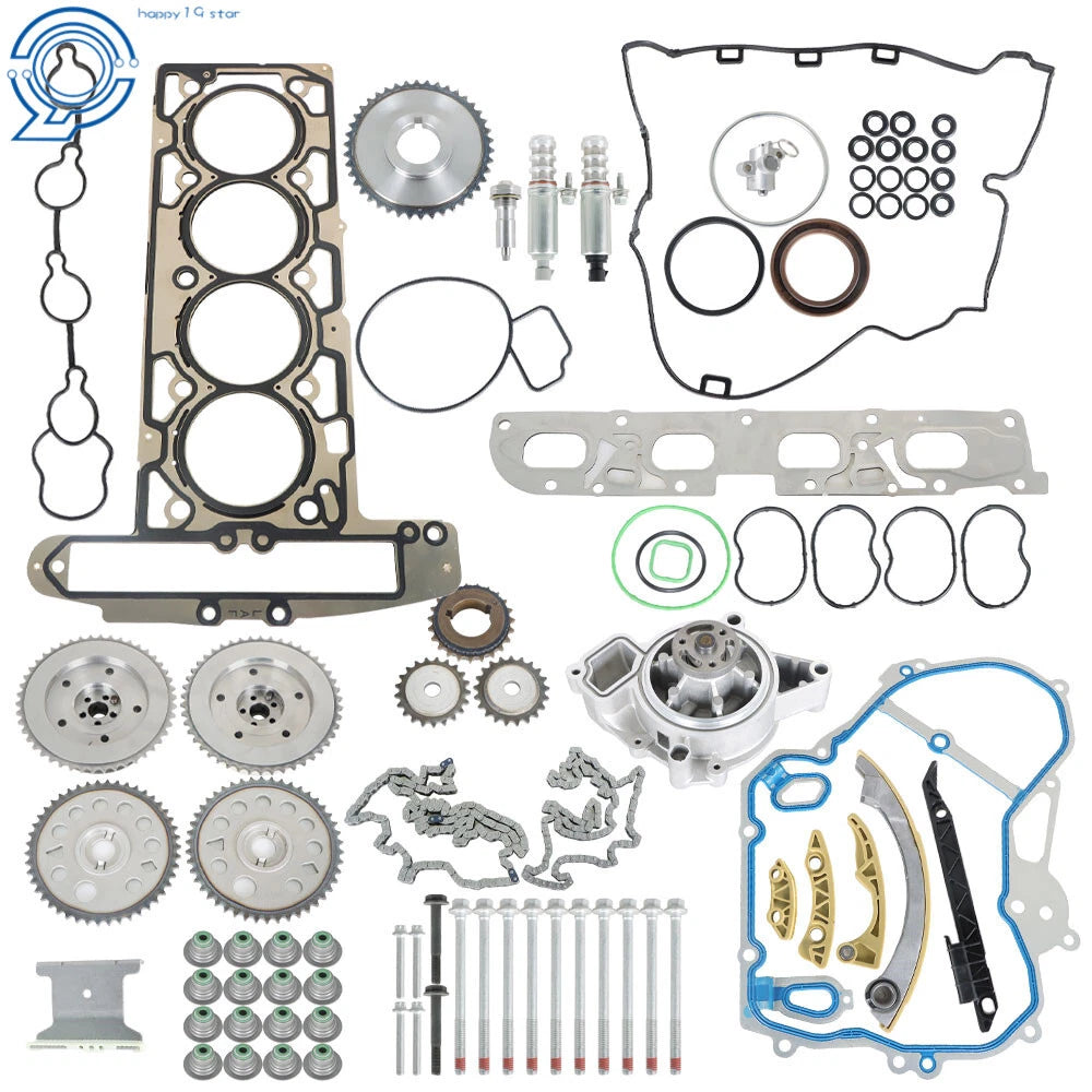 Timing Chain Gears Kit + Head Gasket Bolts for GM Ecotec (2010–2016)