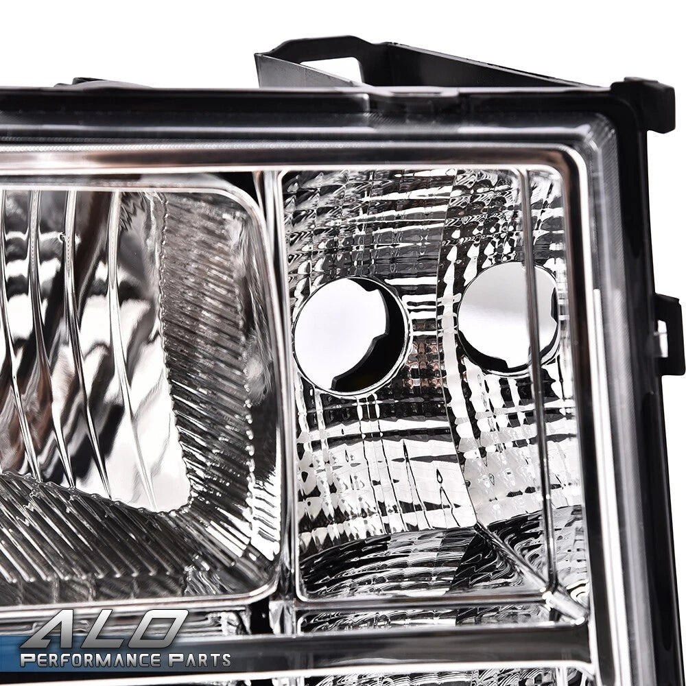 Pair of Clear Lens Headlights for GMC Sierra 1500 2500HD 3500HD (2007–2013)