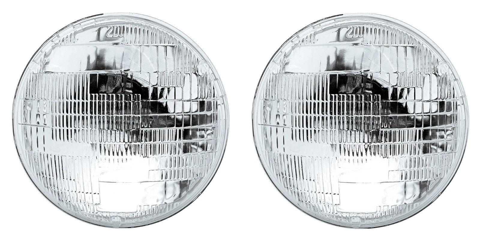 Sealed Beam Headlight Pair 12V Halogen Glass for Ford (2004–2014)